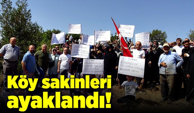 Köy sakinleri, mermer ocağına karşı ayaklandılar!