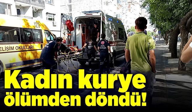 Otomobilin yaptığı hatalı manevra sonucu kadın kurye yaralandı