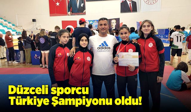 Düzceli sporcu Türkiye Şampiyonu oldu!