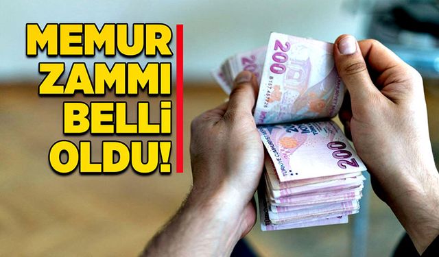 Memur zammı belli oldu!