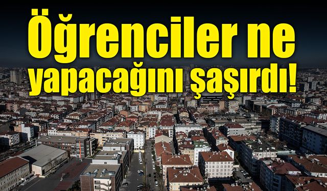 Öğrenciler ne yapacağını şaşırdı!