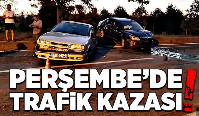 Perşembe'de trafik kazası!