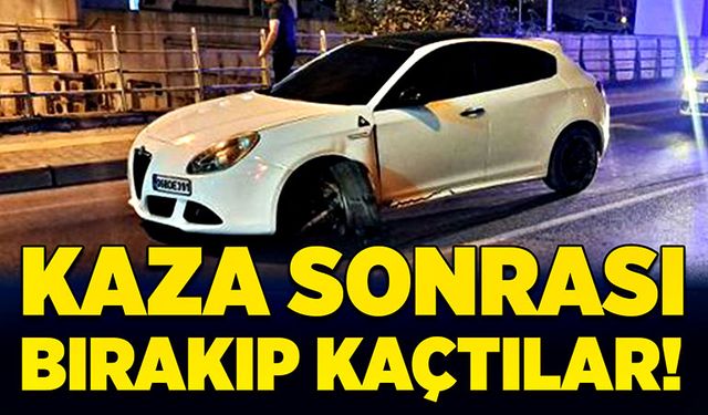 Kaza sonrası bırakıp kaçtılar!