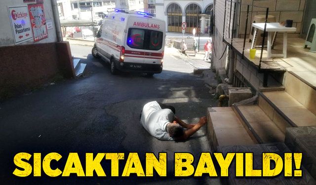 Sıcaktan bayıldı!