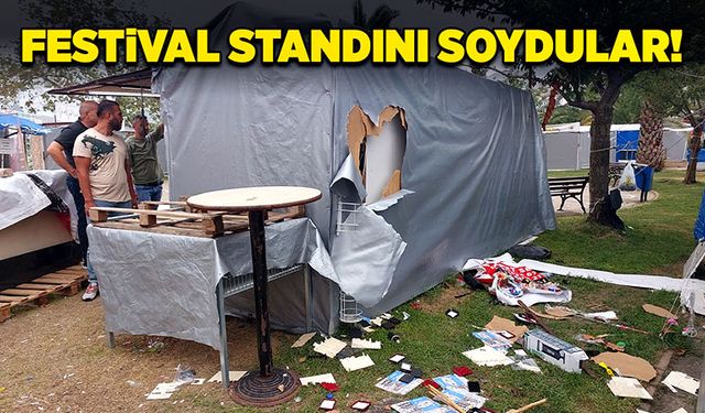 Festival standını soydular!