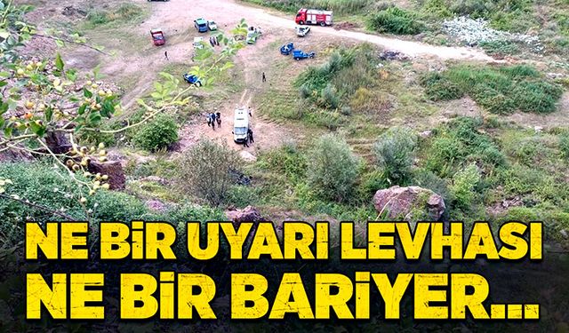 Köylüler tedirgin! Ne bir uyarı levhası, ne bir bariyer…