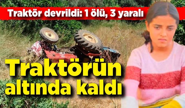 Traktör devrildi; 11 yaşındaki çocuk altında kaldı