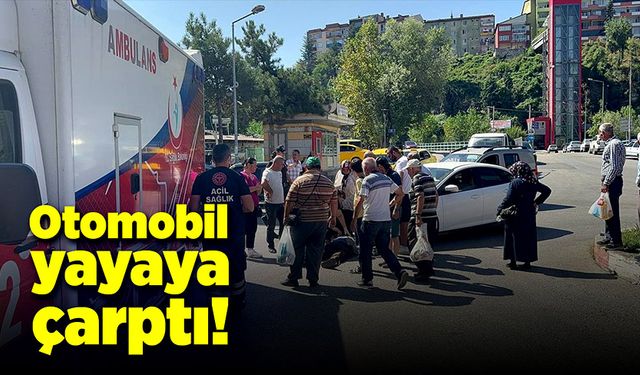 Yaşlı adama otomobil çarptı!