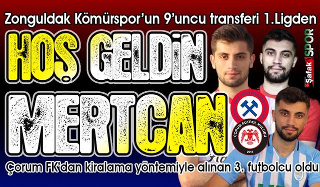 Zonguldak Kömürspor’un transferdeki adresi 1. Lig! Mertcan Aşçı Elmas oldu