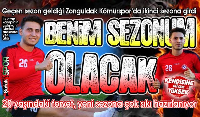 Daniel yeni sezondan çok umutlu... Takımın gol yükünü omuzlayacak