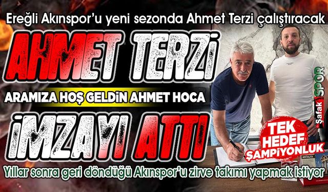 15 yıl sonra geri döndü... Akınspor, Ahmet Terzi’ye emanet