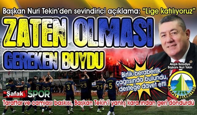 Alaplı Belediyespor büyük yanlıştan döndü... Lige katılıyorlar