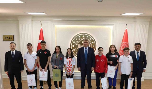Vali Aslan Türkiye şampiyonlarını ağırladı