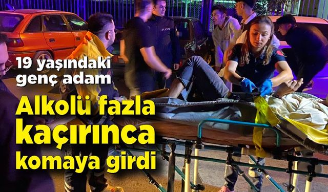 Alkolü fazla kaçırınca komaya girip hastanelik oldu