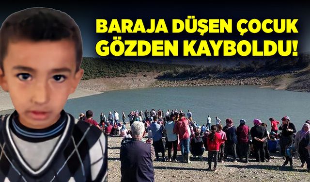 Baraj kenarında oynarken suya düşen çocuk aranıyor!