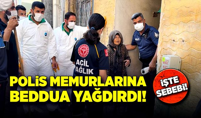 Polis memurlarına arka arkaya beddua yağdırdı