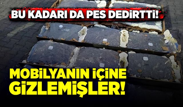 Bu kadarı da pes dedirtti! Mobilyanın içine gizlemişler!