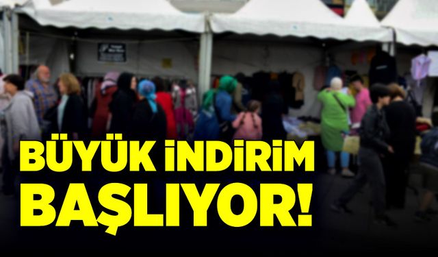 Büyük indirim o alışveriş merkezinde başlıyor!