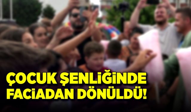 Bartın çocuk şenliğinde faciadan dönüldü!