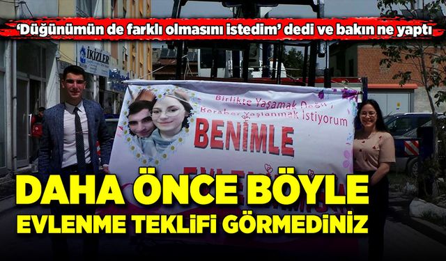 Daha önce böyle evlilik teklifi görmediniz, bakın ne yaptı!