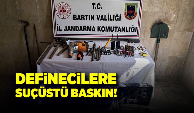 Definecilere suçüstü baskın!