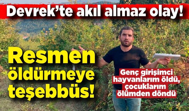 Devrek’te akıl almaz olay! Resmen öldürmeye teşebbüs!