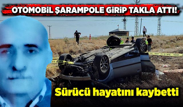 Otomobil şarampole girip takla attı, sürücü hayatını kaybetti