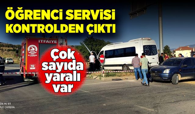 Öğrenci servisi kontrolden çıktı! Çok sayıda yaralı var