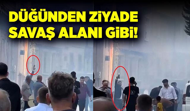 Düğünden ziyade savaş alanı gibi!