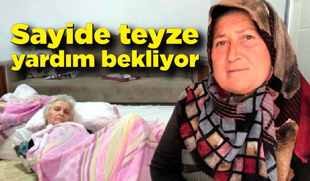 Sayide teyze yardım bekliyor