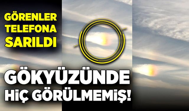 Görenler gözlerine inanamadı! Gökyüzünde esrarengiz ışık!