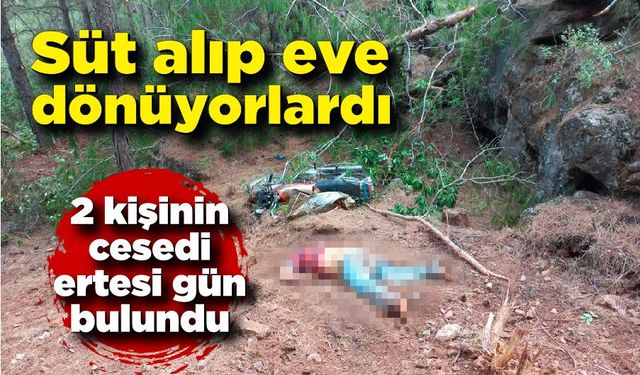 Süt alıp eve dönerlerken ormana uçtular; cesetleri ertesi gün bulundu