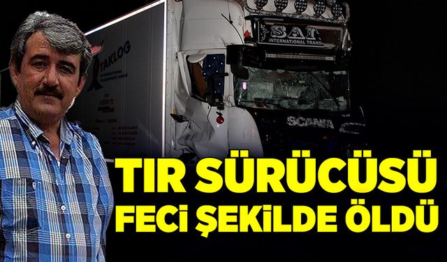 Tır, başka bir tıra arkadan çarptı! Sürücü hayatını kaybetti