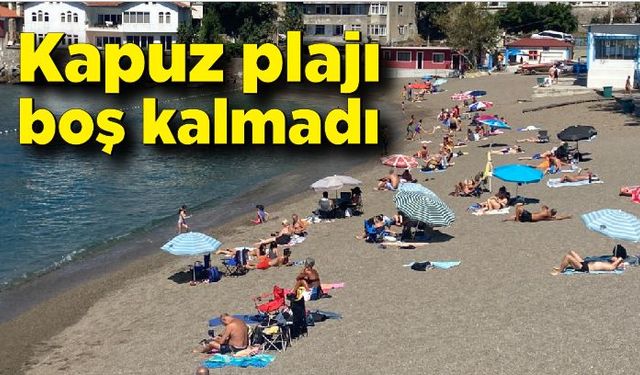 Sıcaklıklar yükselince Zonguldaklılar plaja koştu