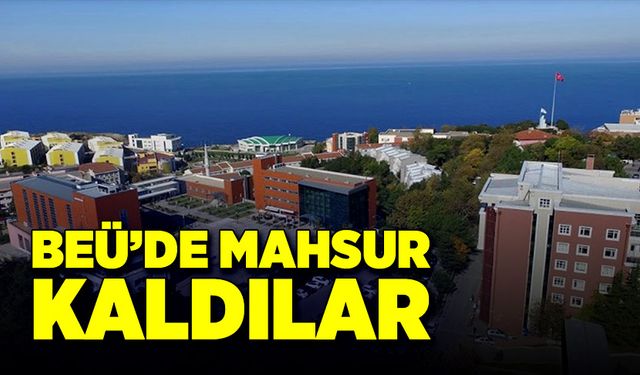 BEÜ’de mahsur kaldılar! 2 saat süren kurtarma çalışması…