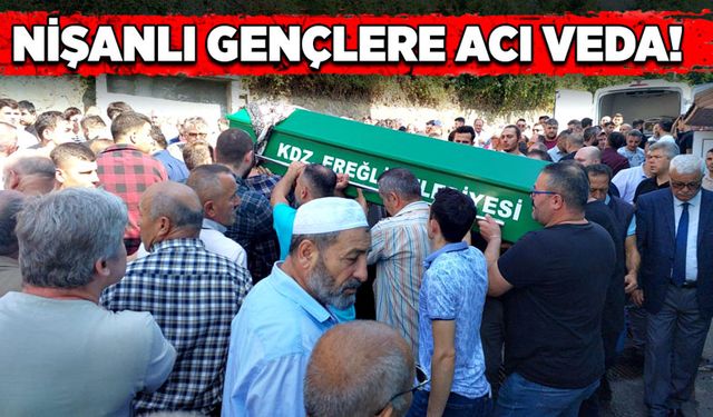 Nişanlı gençlere acı veda!