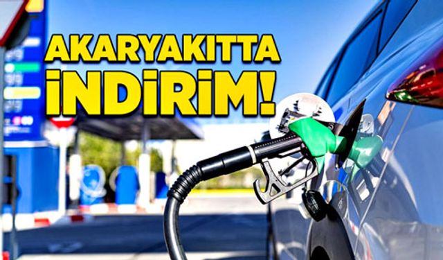 Akaryakıtta indirim!