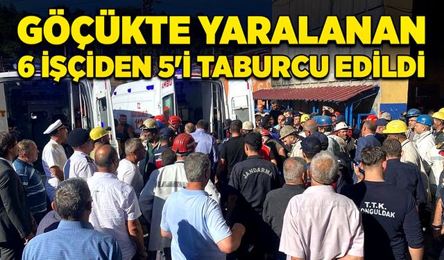 Göçükte yaralanan 6 madenciden 5'i taburcu edildi