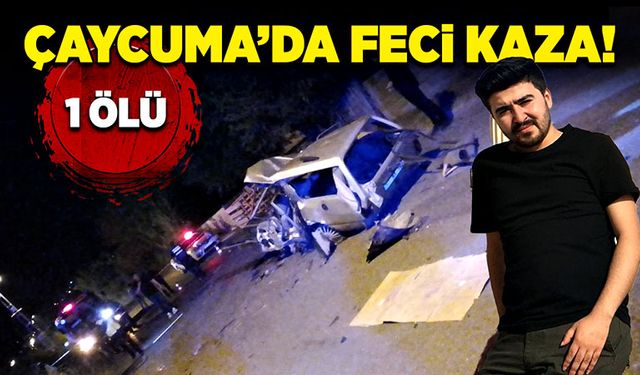 Çaycuma'da feci kaza! 1 ölü!