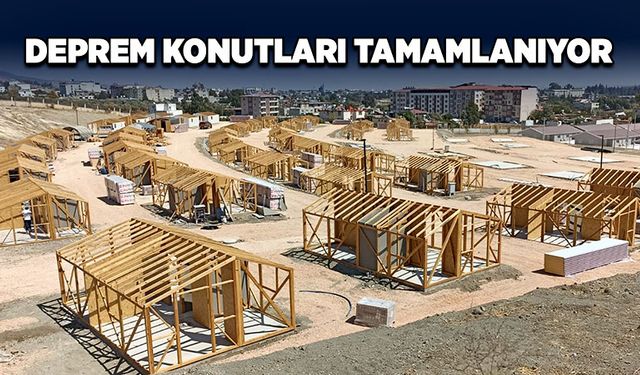 Deprem konutları tamamlanıyor