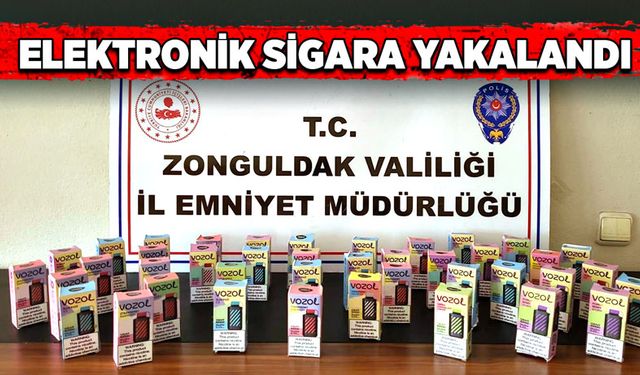 Çok sayıda elektronik sigara yakalandı