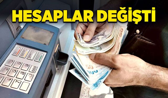 Hesaplar değişti