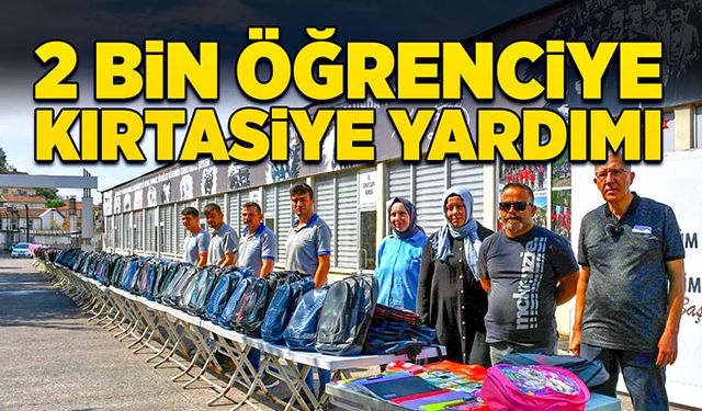 Zonguldak’ta 2 bin öğrenciye kırtasiye yardımı