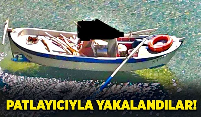 Patlayıcıyla yakalandılar!