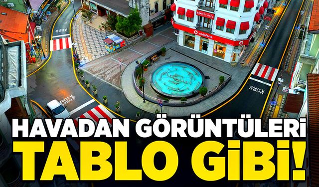 Havadan görüntüleri tablo gibi