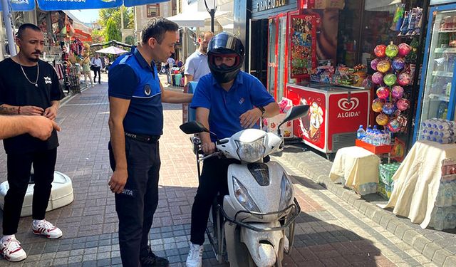 Zabıtadan motosiklet denetimi