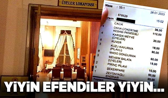 Yiyin efendiler yiyin...