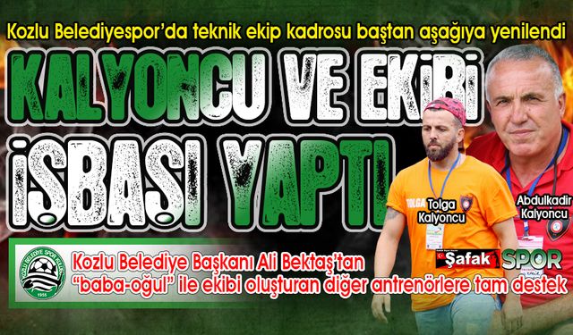 Kozlu Belediyespor’da “baba-oğul” dönemi... El ele verip Kozlu’yu ligde tutacaklar