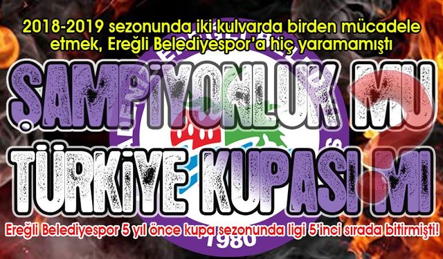 Ereğli Belediyespor 5 yıl sonra Türkiye Kupası’nda... İlk rakip kim olacak?