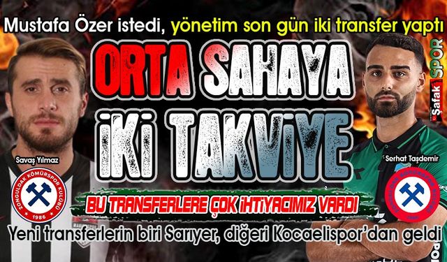 Zonguldak Kömürspor’dan iki transfer daha... Orta saha güçlendi